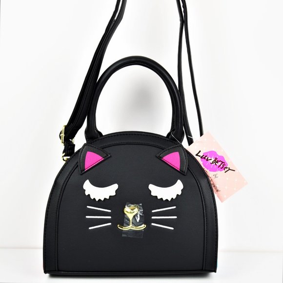 NWT Betsey Johnson Rainbow Ombre Cat Handbag - Picture 7 of 7